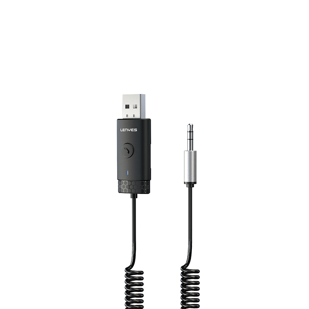 Lenyes LR209 Spiral Kablo Tasarımlı Dahili Mikrofonlu Kablosuz Ses Alıcı AUX Bluetooth v5.3 Adaptör Lenyes LR209 Spiral Kablo Tasarımlı Dahili Mikrofonlu Kablosuz Ses Alıcı AUX Bluetooth v5.3 Adaptör